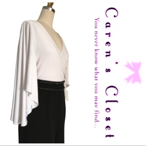 NWOT Adrianna Papell Flutter Sleeve Jumpsuit - Picture 6 of 8